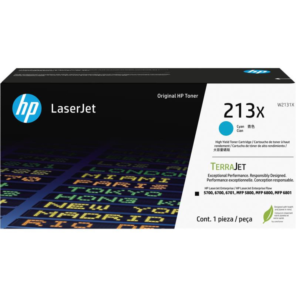 Картридж HP 213X CLJ Ent 5700/6700/6701, MFP 5800/6800 Cyan (6000 стор)