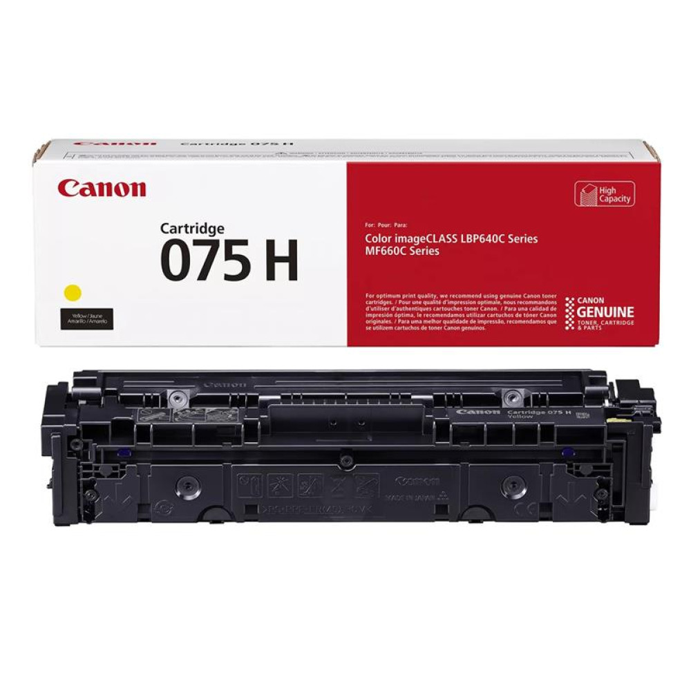 Картридж Canon 075H MF664Cdw/MF667Cdw/LBP646Cdw/LBP647Cdw Yellow (2500 стор.)
