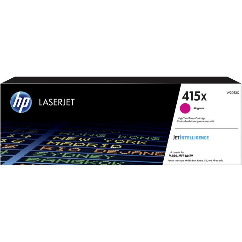 Картридж HP 415X CLJ Pro M414/454/479, Enterprise M455/M480 Magenta (6000стор)