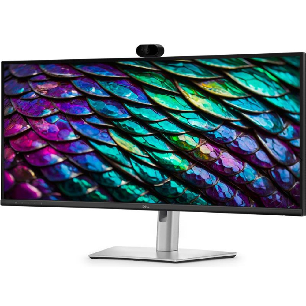 Монітор DELL 34" P3426WEB HDMI, DP, USB-C, RJ-45, MM, IPS, 3440x1440, 21:9, 100Hz, sRGB 99%, CURVED, HAS, Cam