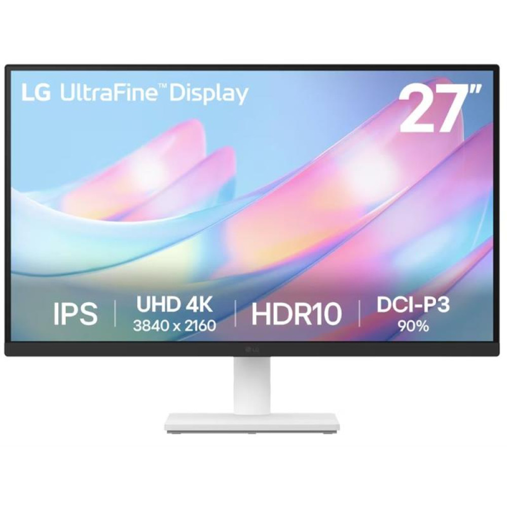 Монітор LG 27" 27US500-W 2xHDMI, DP, Audio, IPS, 3840x2160, DCI-P3 90%, HDR10
