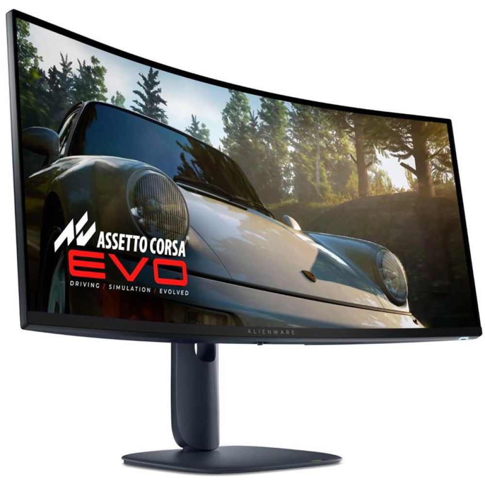 Монітор DELL 34" AW3425DW 2xHDMI, DP, USB, QD-OLED, 3440x1440, 21:9, 240Hz, 0.03ms, DCI-P3 99.3%, CURVED, G-SYNC, FreeSync, AdaptiveSync, HAS, HDR TrueBlack 400