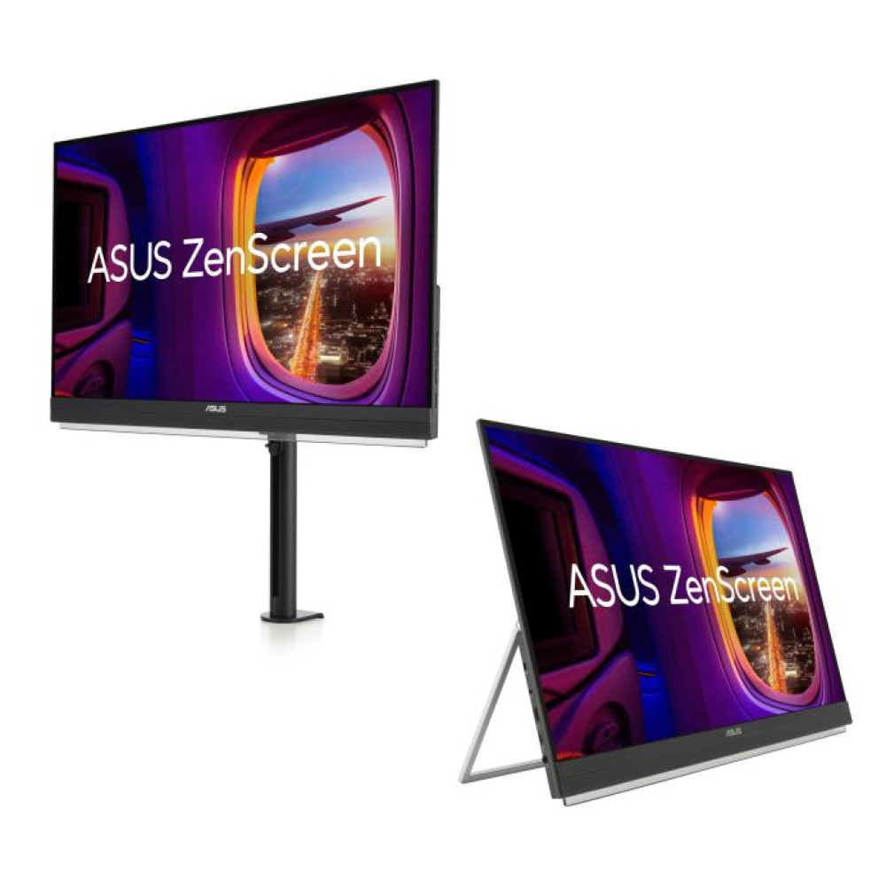 Монітор портативний Asus 27" ZenScreen MB27ACF HDMI, USB-C, MM, IPS, 2560x1440, 100Hz, sRGB 99%, AdaptiveSync, Pivot, C-Clamp Arm