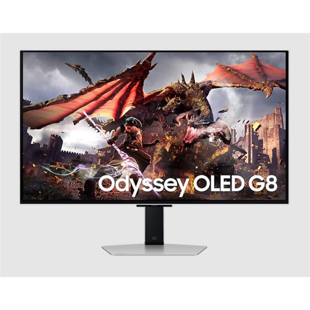 Монітор Samsung 32" Odyssey G80SD HDMI, DP, USB, Bluetooth, OLED, 3840x2160, 240Hz, 0.3ms, G-Sync Compatible