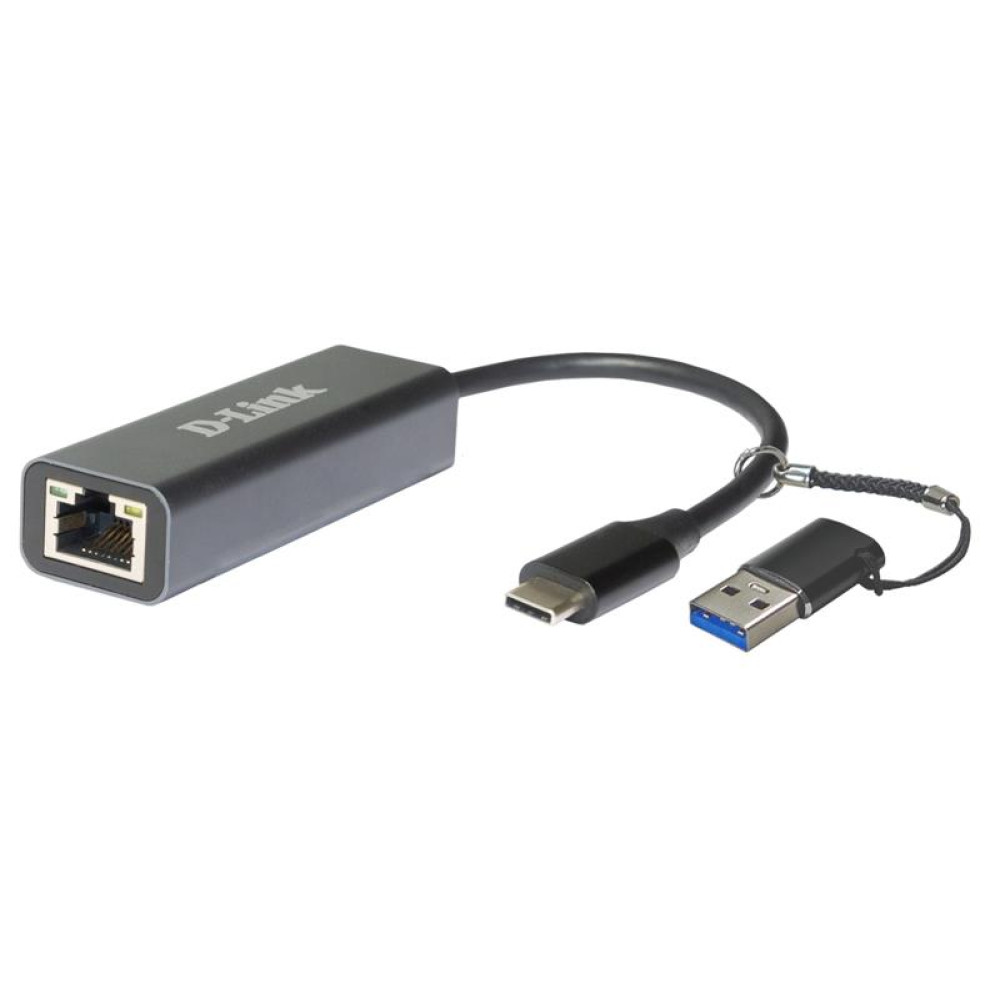 Мережевий адаптер D-Link DUB-2315 1x2.5GE, USB Type-C (з адаптером USB-A)