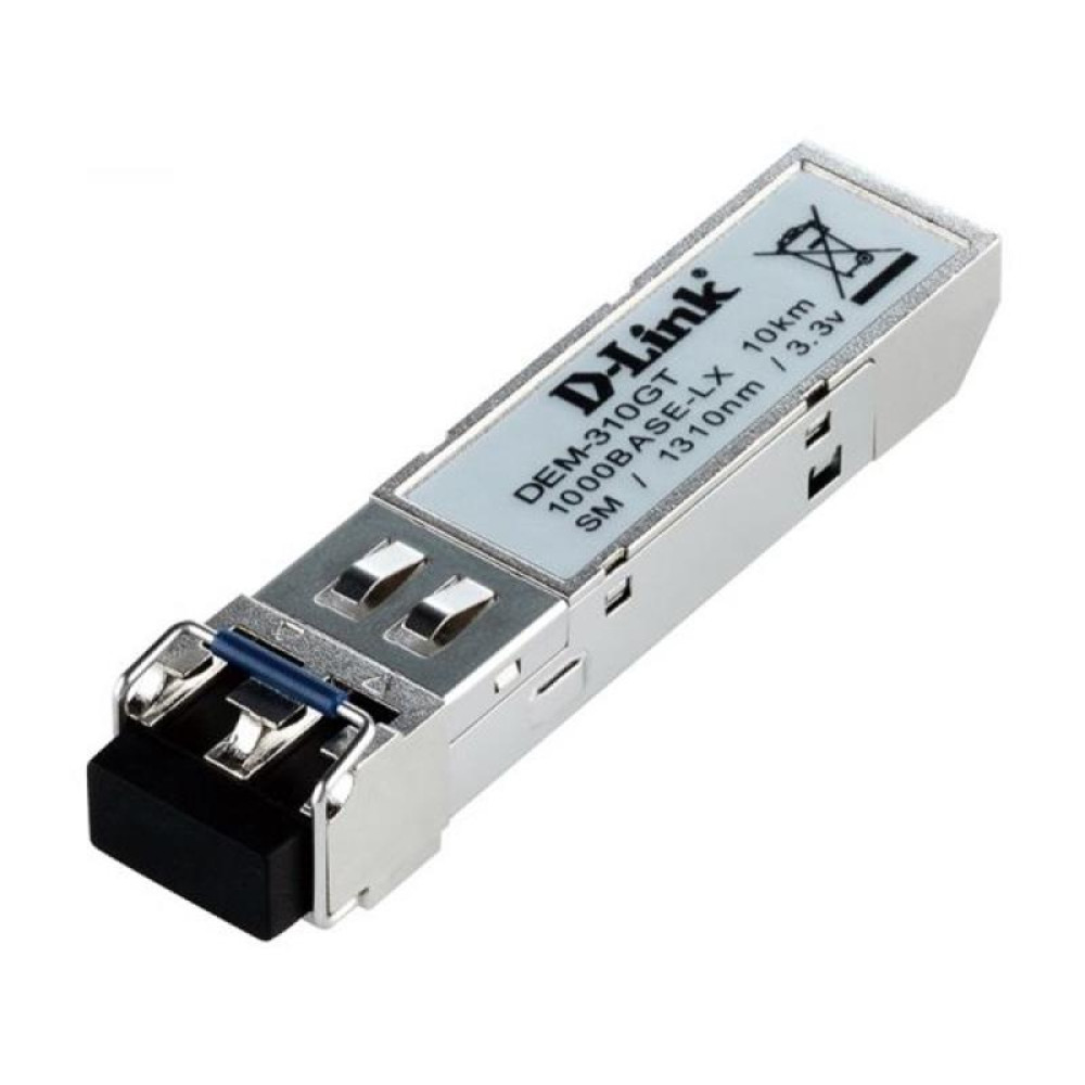 Трансивер D-Link DEM-310GT SFP, 1x1000BaseLX. SM 10км, LC (10шт/уп)