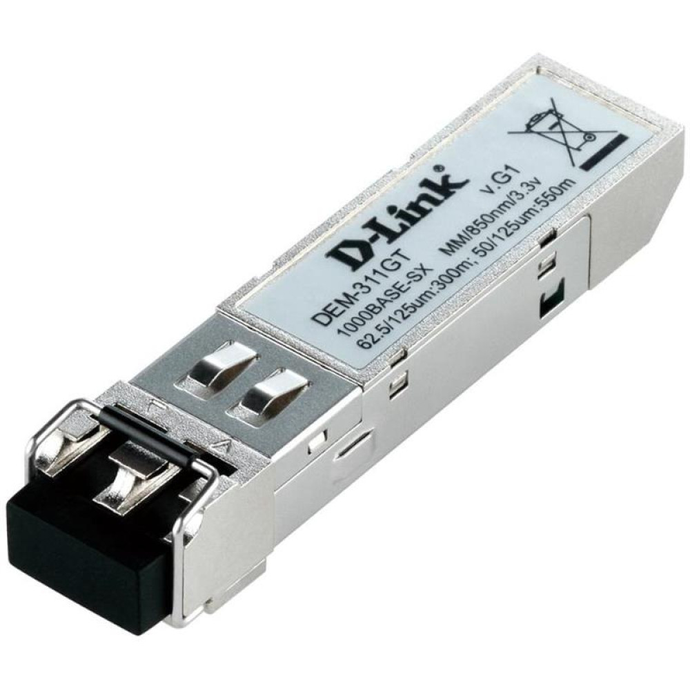 Трансивер D-Link DEM-311GT SFP, 1x1000BaseSX, MM 550м, LC (10шт/уп)