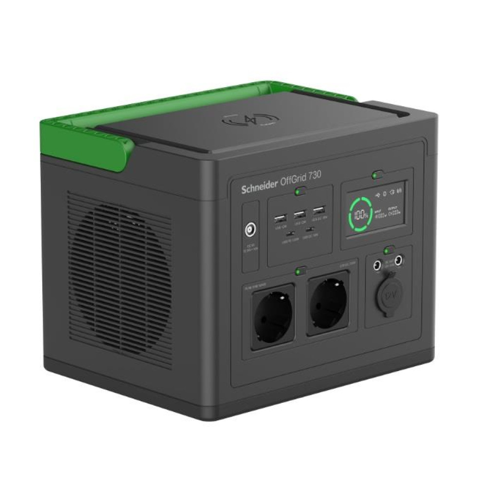 Портативна електростанція Schneider Electric OffGrid Portable Power Station 730, 700 Вт, 738 Вт/год, Wireless Charge