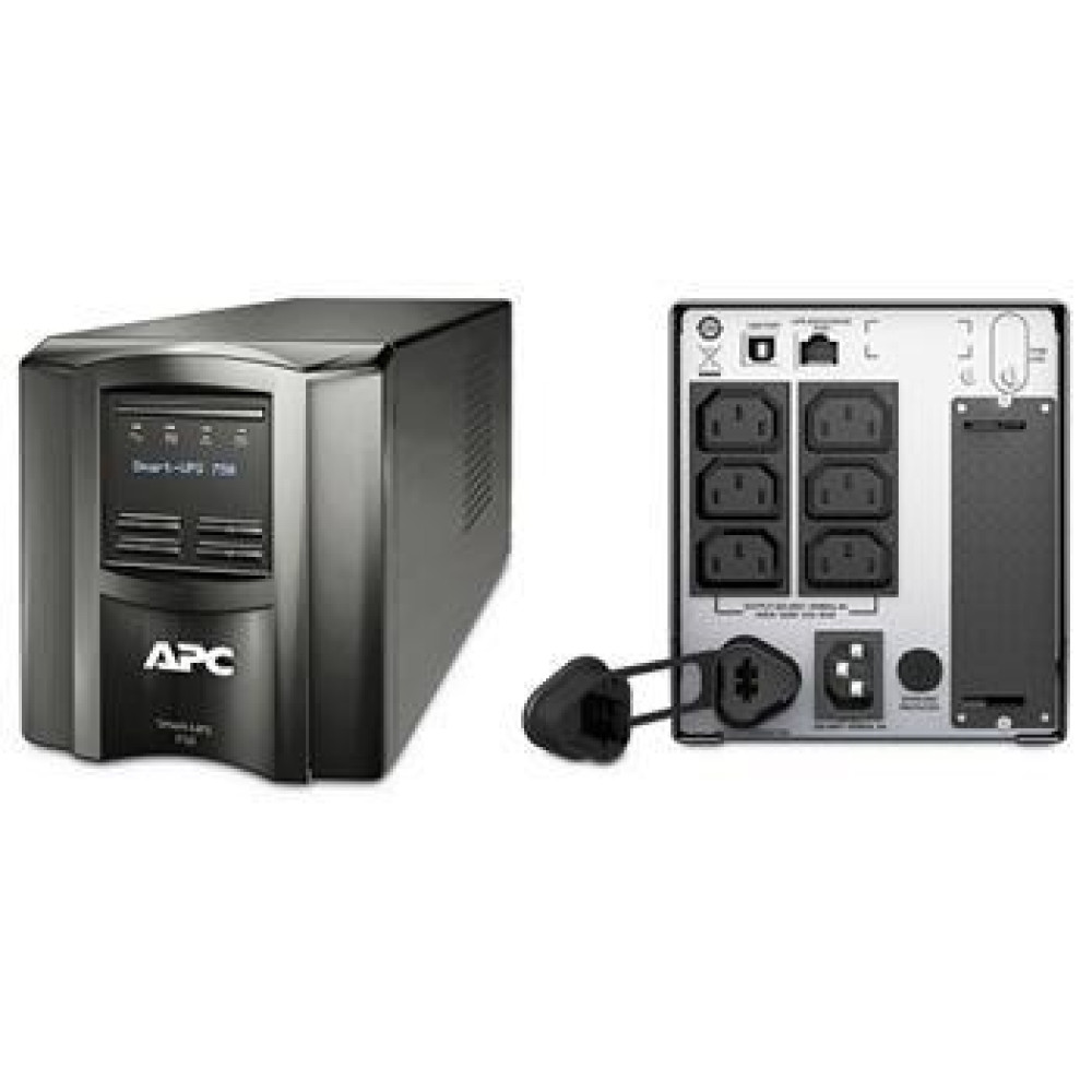 Джерело безперебійного живлення APC Smart-UPS 750VA/500W, LCD, USB, SmartConnect, 8xC13