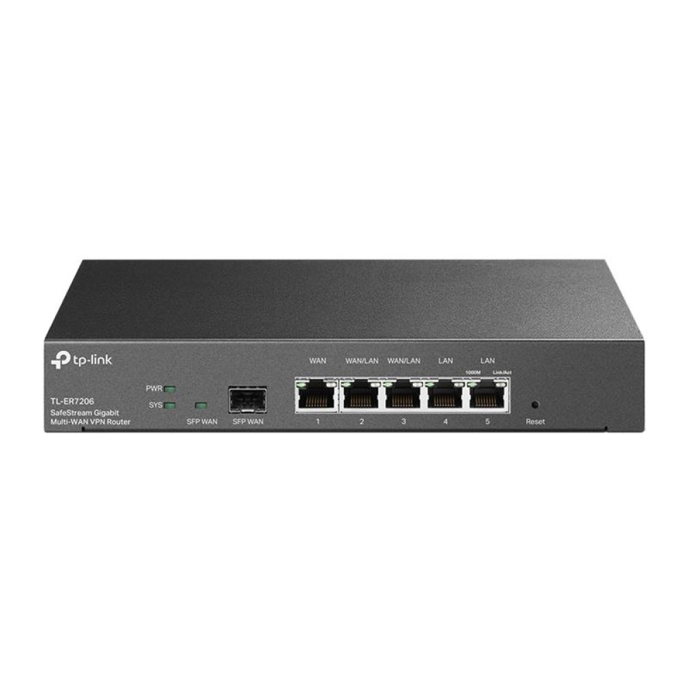 Мультисервісний Маршрутизатор TP-LINK ER7206 2xGE LAN, 1xGE WAN, 2xGE LAN, 1xSFP