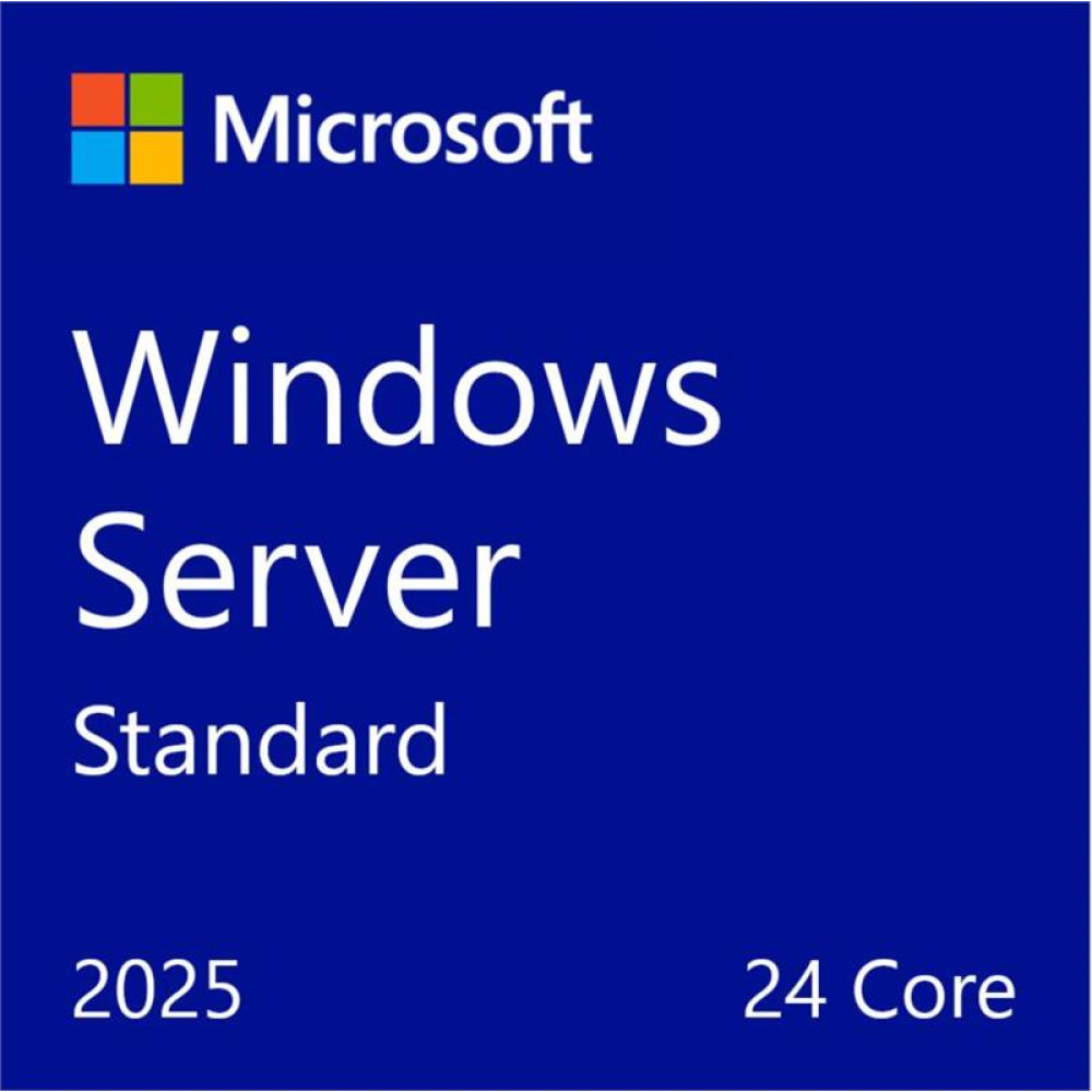Примірник ПЗ Microsoft Windows Server 2025 Standard 24 Core англ, ОЕМ на DVD носії