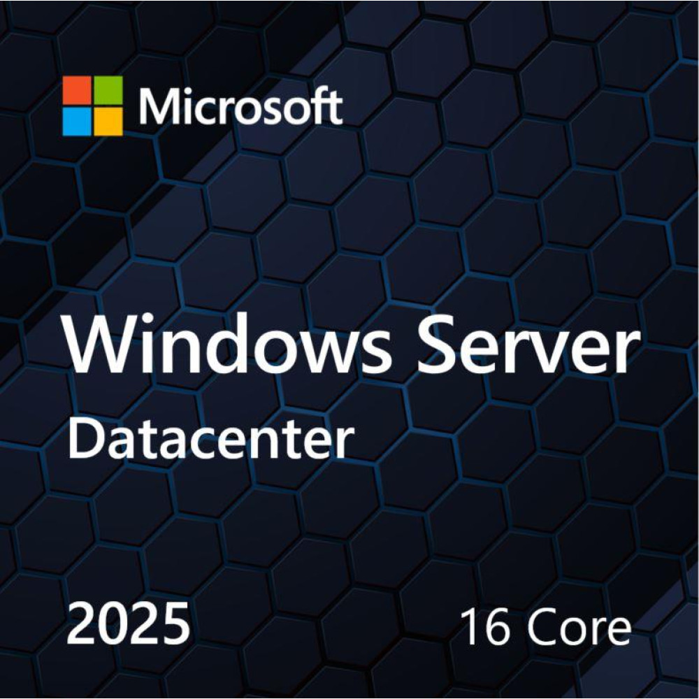 Примірник ПЗ Microsoft Windows Server 2025 Datacenter 16 Core англ, ОЕМ на DVD носії