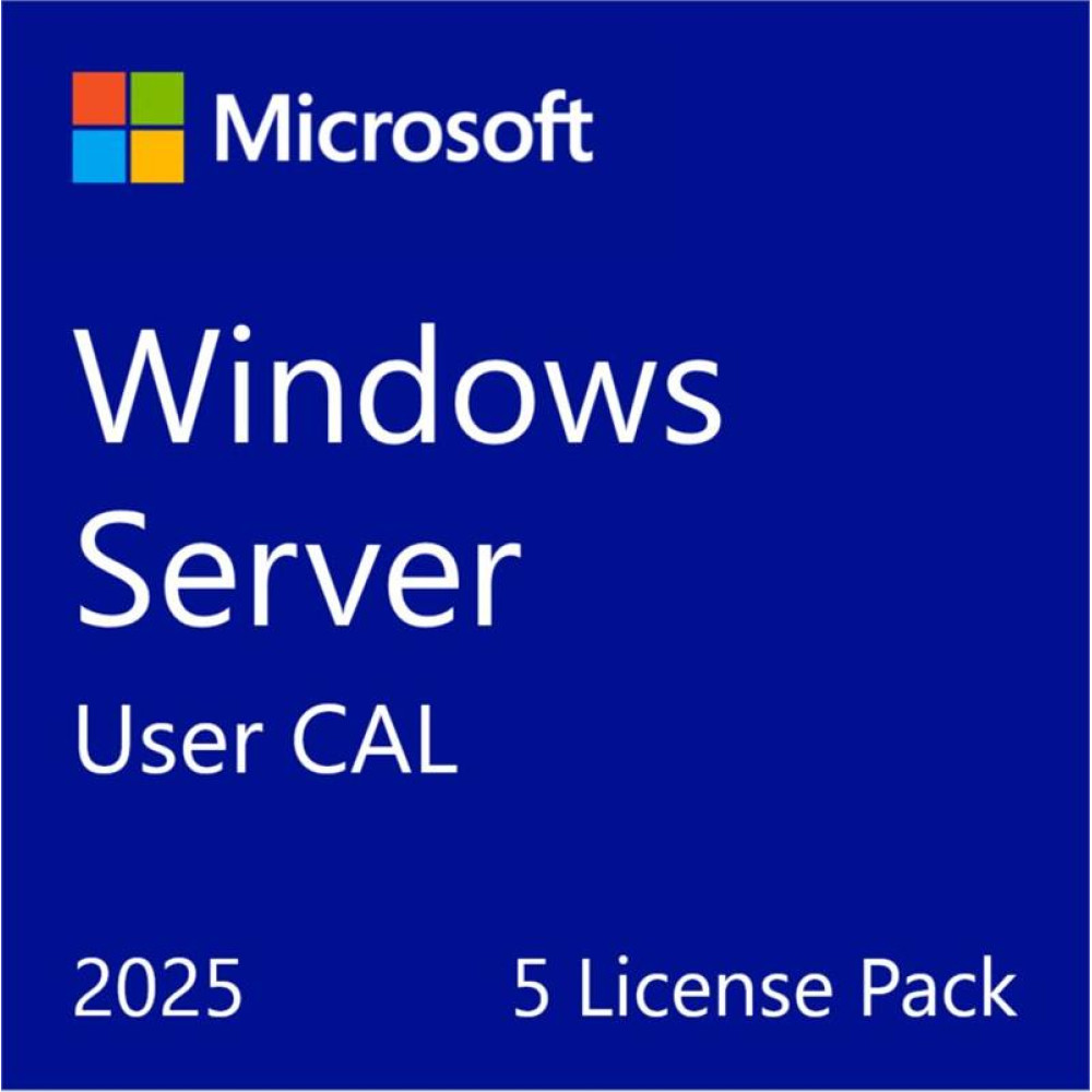 Примірник ПЗ Microsoft Windows Server 2025 CAL 5 User англ, ОЕМ без носія