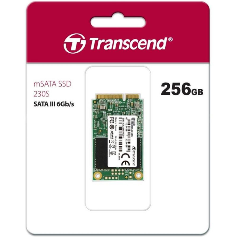 Накопичувач SSD Transcend mSATA 256GB SATA 230S
