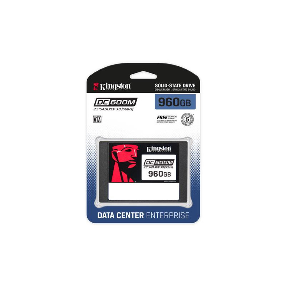 Накопичувач SSD Kingston 2.5" 960GB SATA DC600M