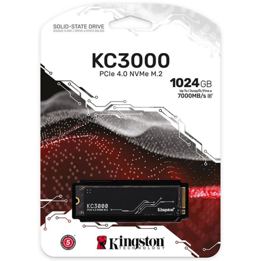 Накопичувач SSD Kingston M.2 1TB PCIe 4.0 KC3000