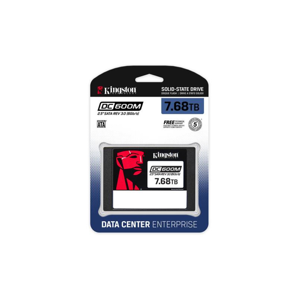 Накопичувач SSD Kingston 2.5" 7.68TB SATA DC600M
