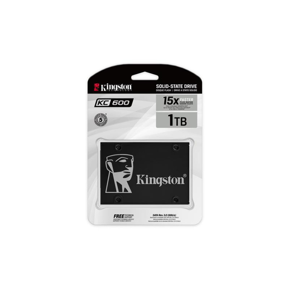 Накопичувач SSD Kingston 2.5" 1TB KC600 SATA KC600