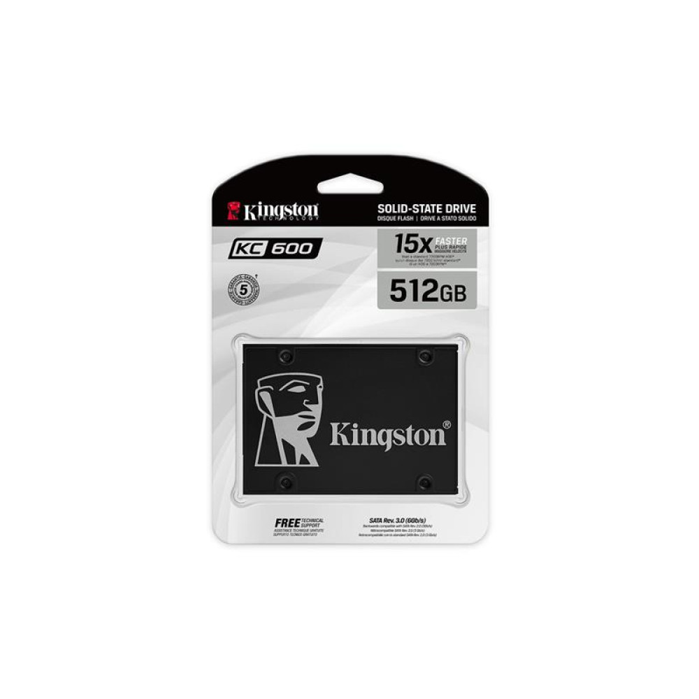 Накопичувач SSD Kingston 2.5" 512GB SATA KC600