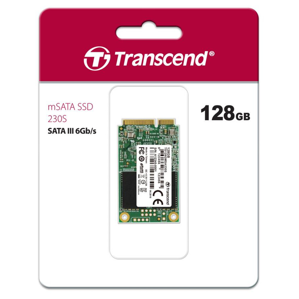 Накопичувач SSD Transcend mSATA 128GB SATA 230S