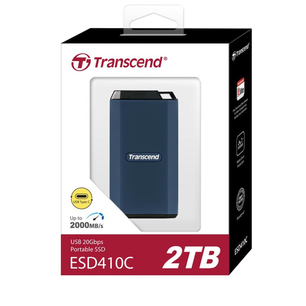 Портативний SSD Transcend 2TB USB 3.2 Gen 2 Type-C ESD410C