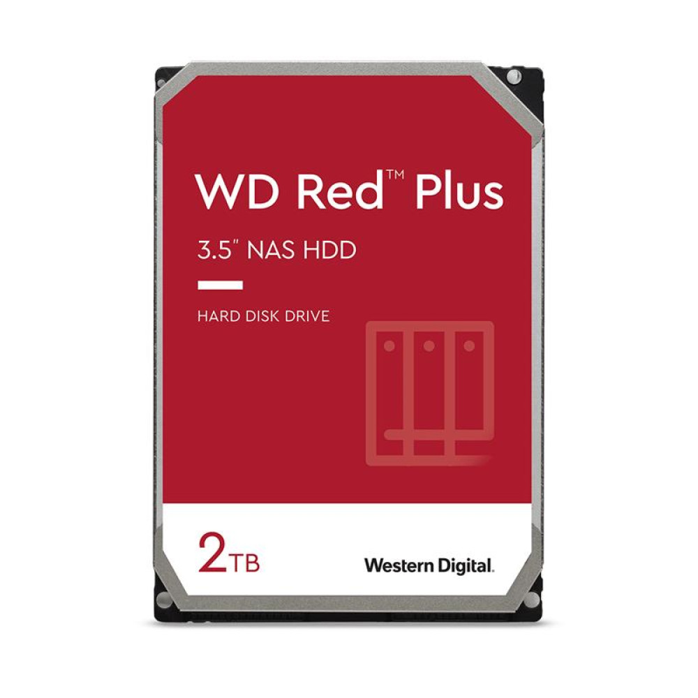 Жорсткий диск WD 2TB 3.5" 5400 64MB SATA Red Plus NAS