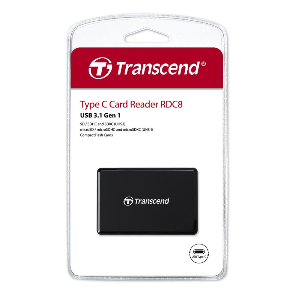 Кардрідер Transcend USB 3.1 Gen 1 Type-C Multi Card Black