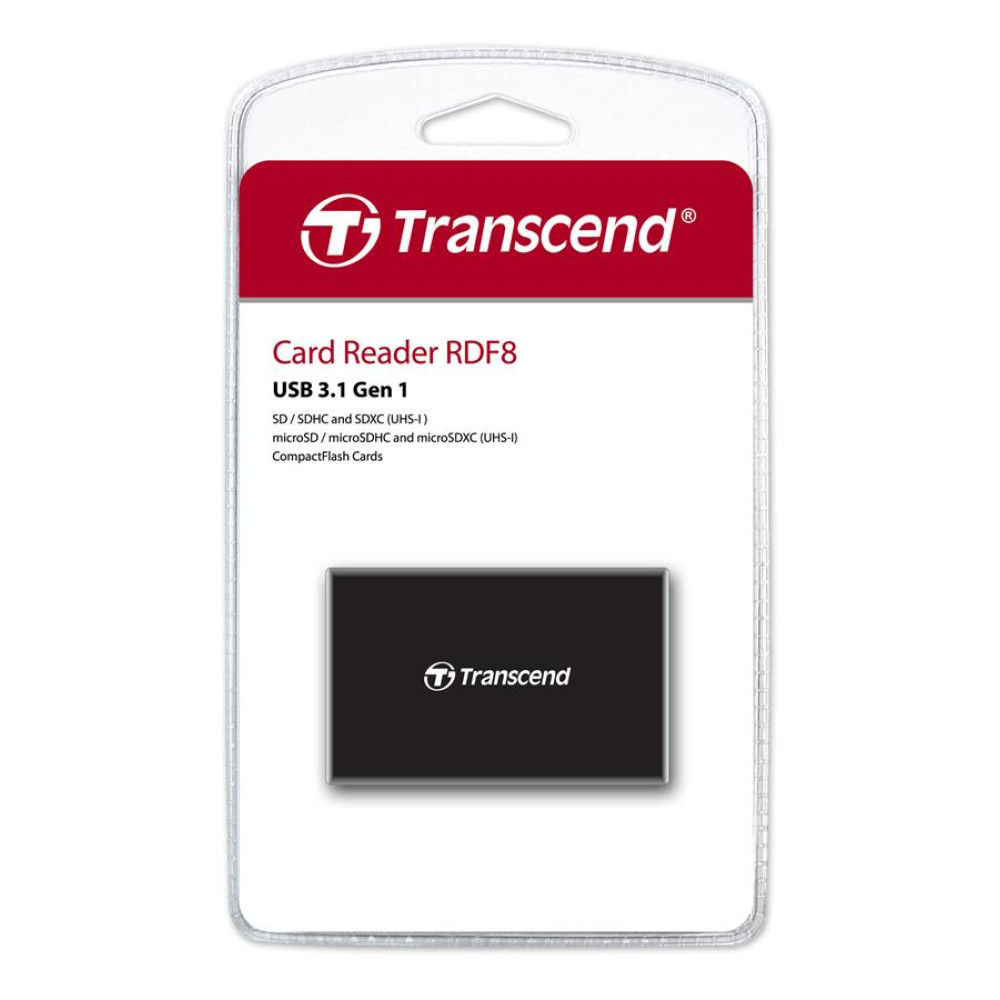 Кардрiдер Transcend USB 3.1 Multi Card Black