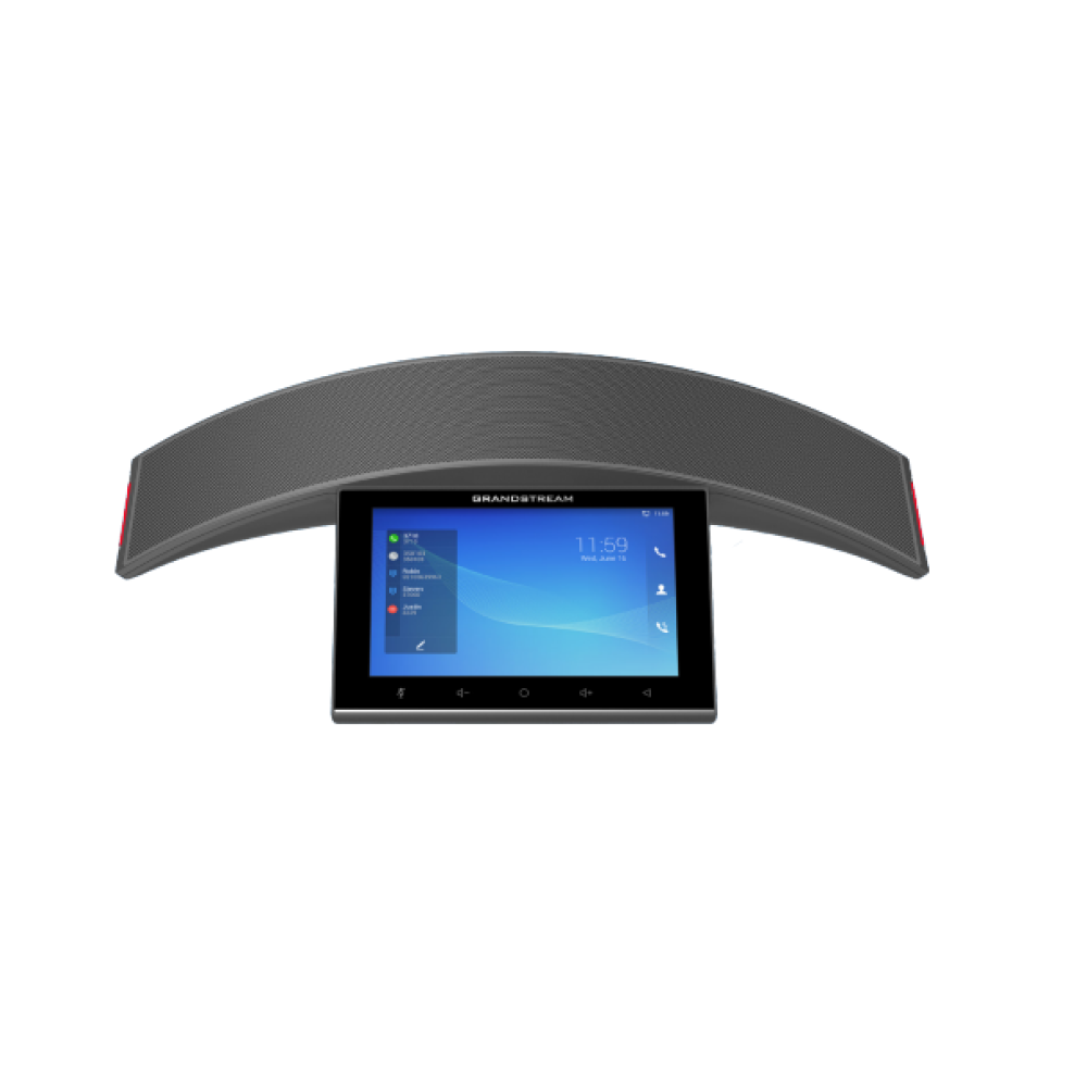 Grandstream GAC2570, Enterprise Conference Phone, Android OS, 12-party conferences, 12 omnidirectional microphones with , PoE+, Wi-Fi 6, Bluetooth 5.0