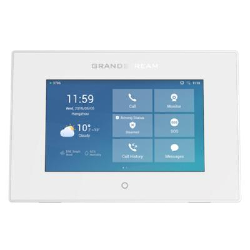 Grandstream GSC3570, powerful intercom and facility control station, 7 inch 1024x600 capacitive touch screen, Wi-Fi, Full duplex 2-way HD, PoE