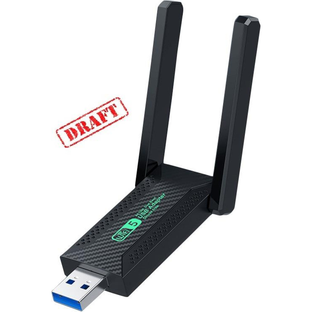 Адаптер WiFi 2E PowerLink WR1200E AC1200, USB